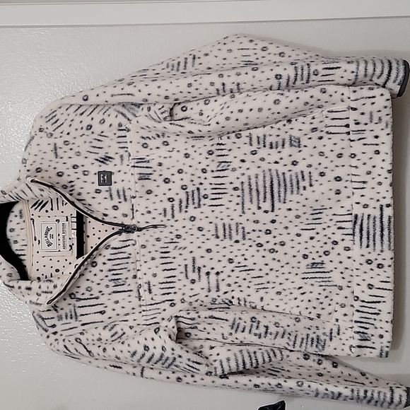 NWOT Billabong Women's Boundary Half Zip Top Thick Fleece Sweatshirt - Picture 8 of 12